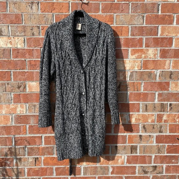 Faded Glory Sweaters - Sweater cardigan pockets longer length belt  Size 1X 16W